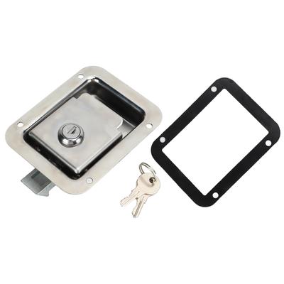 Paddle Handle Latch 304 Stainless Steel Heavy Duty RV Door Lock with 2 Keys for Travel Trailer Camper