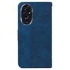 For Honor 200 5G Leather Case Geometry Imprint Wallet Phone Cover with Strap