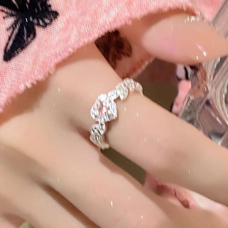 Bague ouverte polyvalente style coréen: Tempérament Élégant, Design de Personnalité Simple pour Femmes et Couples