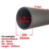 3k Carbon Fiber Tube Twill Matte OD18 20 21 22 23 24 25 26 27 28 29 30 32 35mm Length 1000mm Drone AccessoriesCarbon Fiber Tube
