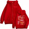 Band Morat Asuntos Pendientes Yem Bedruckte Reißverschluss-Kapuzenpullover Herren Damen Vintage Komfort Reißverschluss Hoodie Jacken