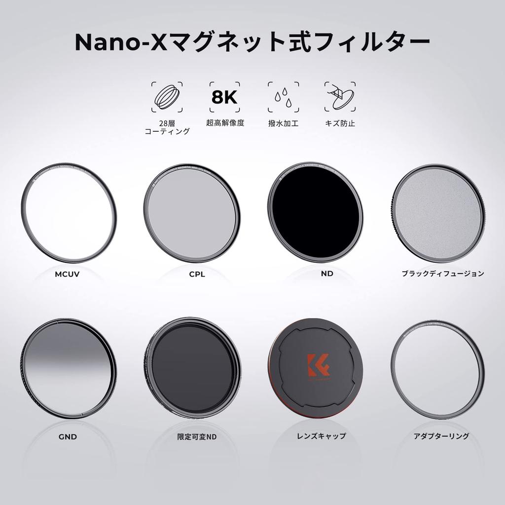 Concept 55mm Magnetic MCUV Filter Magnetic Lens Cap Lens Protection Filter Magnetic Adsorption Easy to Install UV Absorption Lens Protection Nano