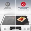 Thickened Silicone Stove Mat for Glass Top Stove Glass Cooktop Protector for Kitchen Range Covers Dish Drying Mats