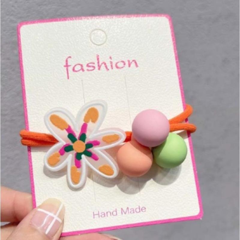 2pcs Elastic Hair Bands for Baby Girls Candy Color Hair Ring Hair Rope Children Headwear Kids Toddler Accessories