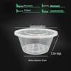 WS Disposable Microwavable Clear Round Food Container
