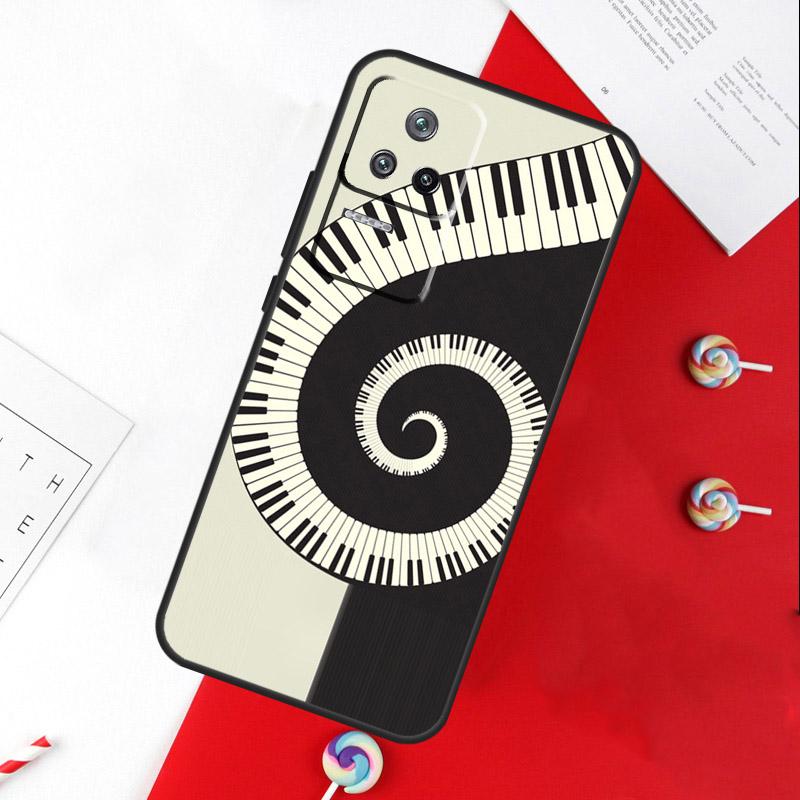 Piano Keys Keyboard design Cover For Xiaomi 13T 11T 12T 14T Pro 13 14 15 Ultra POCO X7 Pro X3 X5 X6 F5 F6 M6 Pro Case
