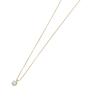 D Collection 18K Yellow Gold Diamond H SI2 Good with Certificate and Box Necklace, 0.3ct, Color, Grade, Cut, (DTMTFB03YG)