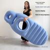 Eco-friendly PVC Inflatable Pregnant Woman Cushion - Comfortable Flocking Recessed Sleeping Pillow Pad