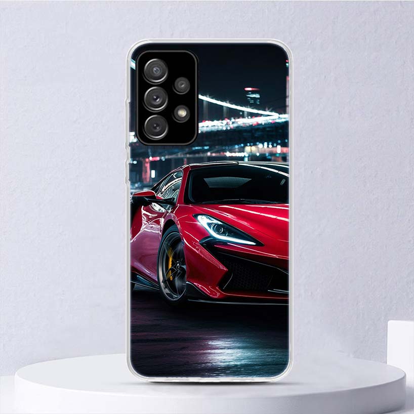 Cool Male Men Sports Cars Soft Case For Samsung Galaxy A16 A15 A14 A13 A56 A55 A54 A53 Phone Cover A26 A36 A25 A35 A24 A34 A23 A