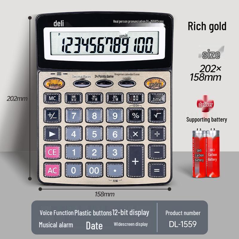 Financial Student Calculator by Deli Stationery