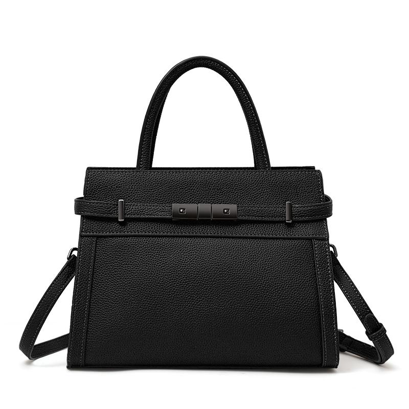Genuine leather women's bag original first layer cowhide women's hand shoulder simple tote bag occupation