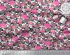 Soimoi Japan Crepe Satin Fabric Camouflage Texture & Flamingo Bird Printed Craft Fabric by the Metre 42 Inch