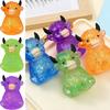 Glitzer-Hochlandrind Quetschspielzeug Langsam aufsteigend Klarer Rinder-Stressball Anti-Angst Weiche Tierform Haus-/Büro-Schreibtisch Fidget Toy