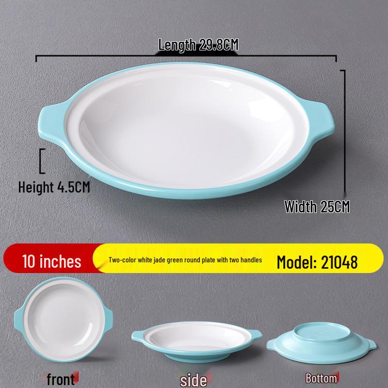 Nordic Style Commercial Buffet Plate – Durable Round Plastic Plate for Hotels and Restaurants