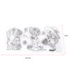 Scrapbook Photo Album Transparent Silicone Rubber Clear Stamps Cartoon Girls