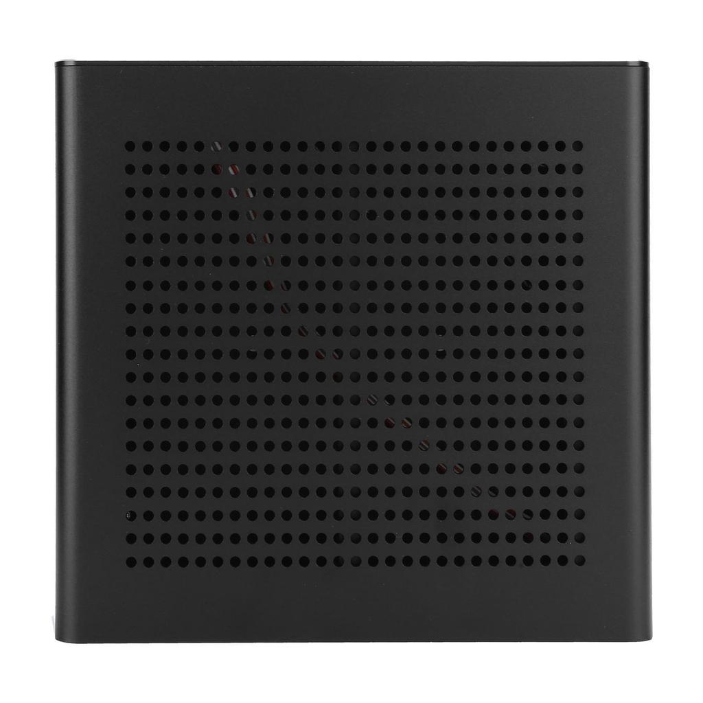 G60S HTPC Gehäuse Vollaluminium ATX Netzteil ITX Gehäuse für Desktop Computer(Silber USB 2.0)
