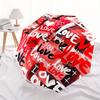 1pc Love Pattern Automatic Umbrella 8-Bone Design Compact Gear for Outdoor Travel, Perfect Holiday Gift  y250827092
