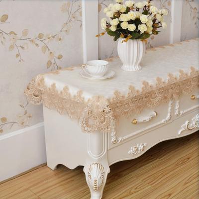 Luxus Tee Couchtisch TV Schrank Tischdecke Spitze Seiten Rechteckige Wohnzimmer Tischdecke Abdeckung Handtuch Tischläufer Wohnkultur