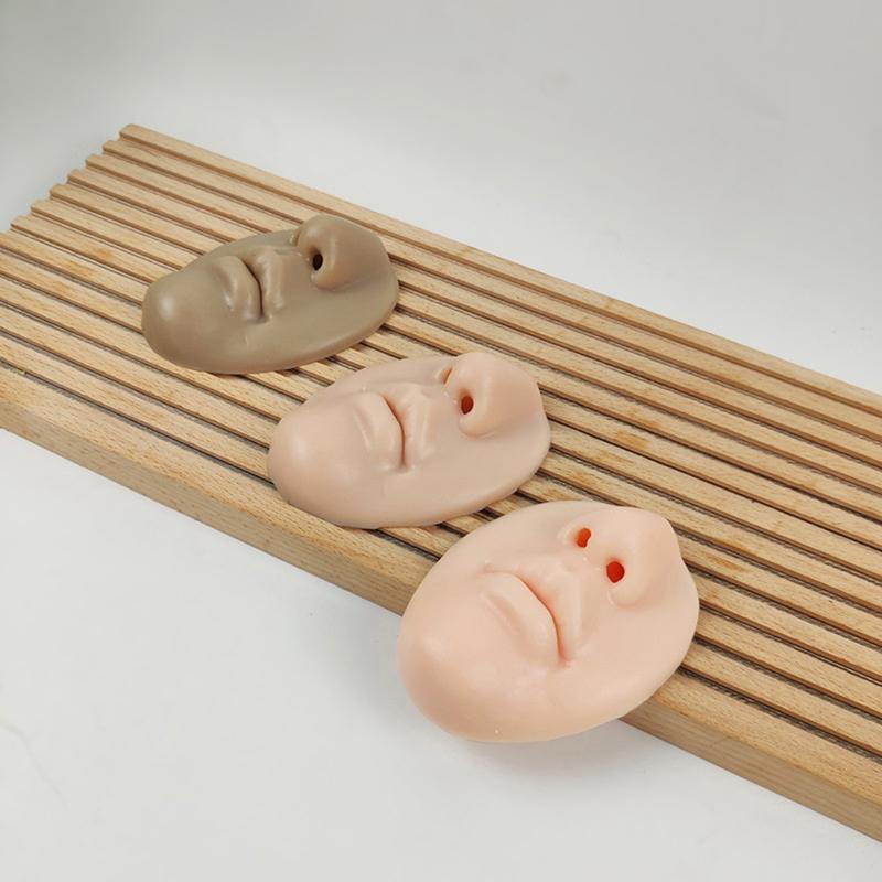 1PC 3D silicon fețe model tatuaje puncție practica simulare nas uman gură parte corpului afișare bijuterii piercing nas