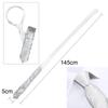 [Xiang Ru] Plain Necktie, Approx. 5cm Wide, Men's & Women's, Sequined, Sparkling, Party, Stage Performance, Stylish Gift, Magic Trick, Silver
