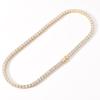 Collier Tennis Homme Haut de Gamme 4mm 5mm Zircon - Luxueux Accessoire Bijou Accentué de Diamants