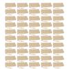 50 Stück Seifensparer Beutel Set mit Kordelzug Wiederverwendbar Netz Schaumbildend Peeling Seifenbeutel für Badezimmer Dusche Weiß Holz