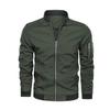 Men's Jackets Fall Bomber Jacket for Men Streetwear Baseball Coat Stand Collar Slim Zipper Up Outdoor Jacket Men Coat
