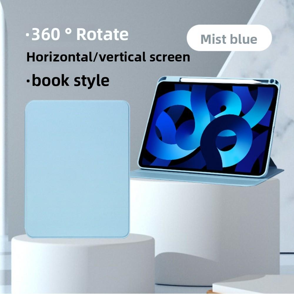 

Leather Case for 2024 iPad Pro 11 iPad Air 11 Rotating Stand Cover with Acrylic Back 10.2 12.9 iPad Mini6 8.3
