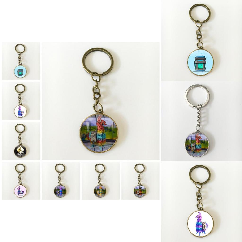Battle Fortnite Royale Gaming Jewelery Time Gem Key Ring Accessories Keychain
