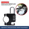 Motorcycle 3 Digit Code Combination Lock Anti-theft Scooter Helmet Lock for Handlebar Helmet Combination Lock Riding