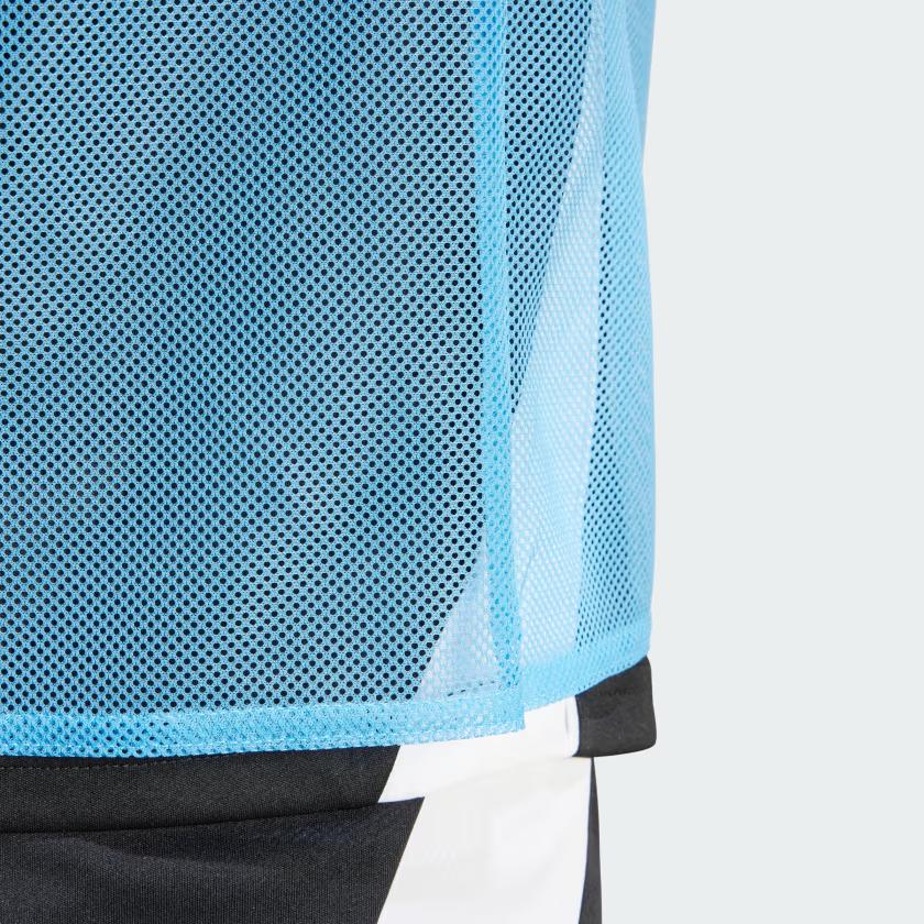 Adidas Training 24 Bib Logo Pattern Round Neck Pullover Casual Sleeveless Vest Unisex Vests Blue JF3243