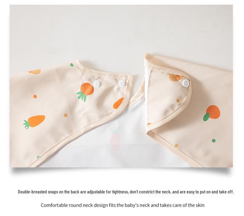 Waterproof Long-Sleeve Baby Bib for Infants & Toddlers - Anti-Stain and Dirt-Resistant Kindergarten Apron