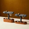 Oirlv Watch Watch Wooden Display Compatible with Qualified SM21202 Stand, 2-4 Stand, Stand, Storage, Photography, High-End, Stylish, Invoices, (Dark