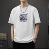 Japanese Summer Round Neck T-shirt Men's Short Sleeved Top Clothing Trendy Brand Loose Half Sleeved Trendy Printed Pure Cotton T-shirt