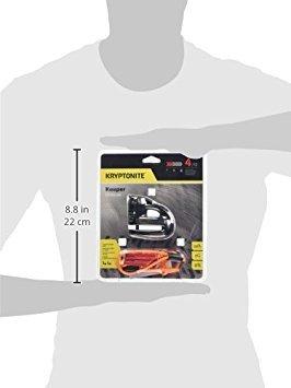 Zámek KRYPTONITE s kotoučovým zámkem ČERNÝ CHROM 000877 5-S2