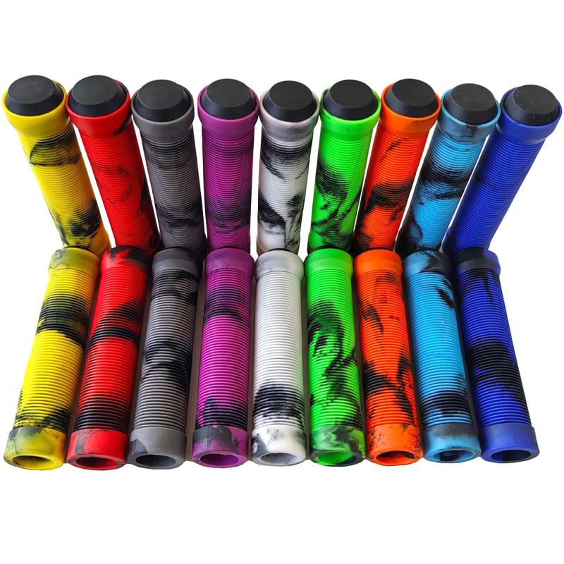 1 Pair Bicycle Grips Handlebar Cover Soft Rubber Shock Absorbing Mountain Bike Handles Cuff MTB BMX Scooter Handle Fist Bike