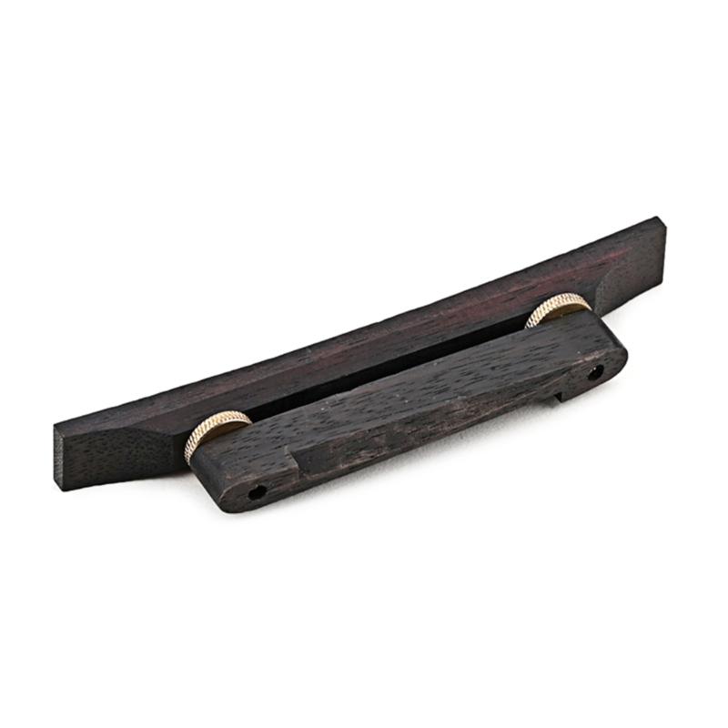 Wood Adjustable Bridge Guitar Bridge Ebony Hardware Accessory for Archtop Guitar