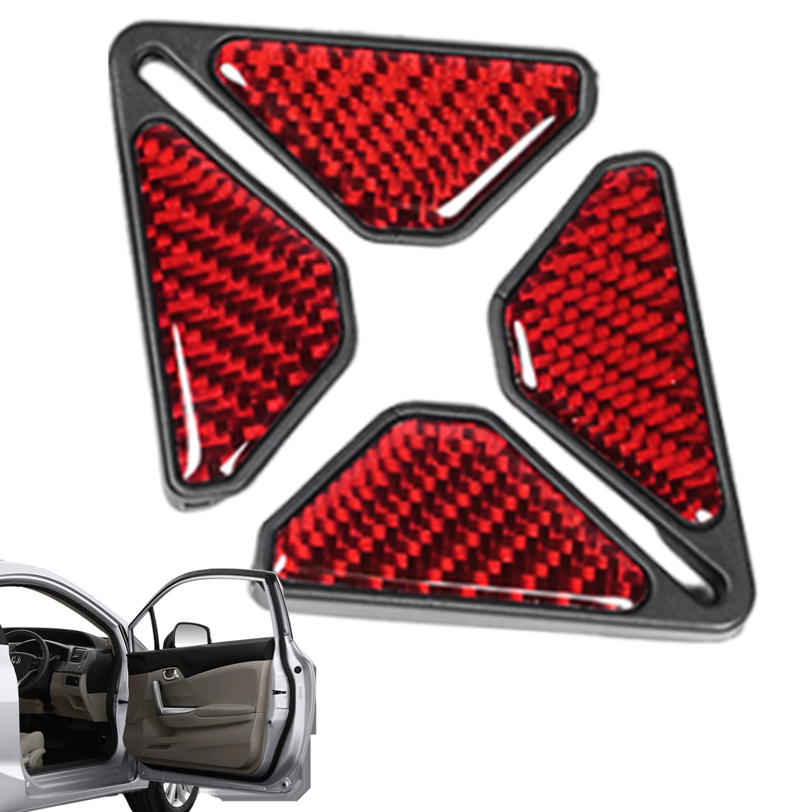 

Car Door Edge Guard - 2PCS Carbon Fiber Adhesive Corner Trim | Car Door See description червоний