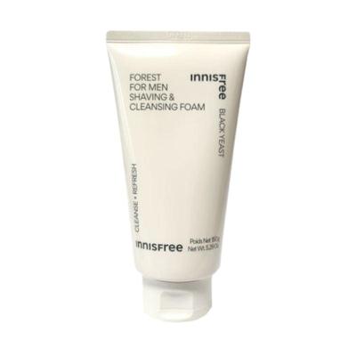 Forest For Men Shaving & Cleansing Foam 150g | Dual-Action Face Wash & Shaving Foam | Korean K-Beauty Men’s Skincare Cleanser