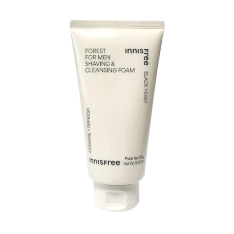 

Innisfree Forest For Men Shaving & Cleansing Foam 150g | Dual-Action Face Wash & Shaving Foam | Korean K-Beauty Men’s Skincare Cleanser 150g