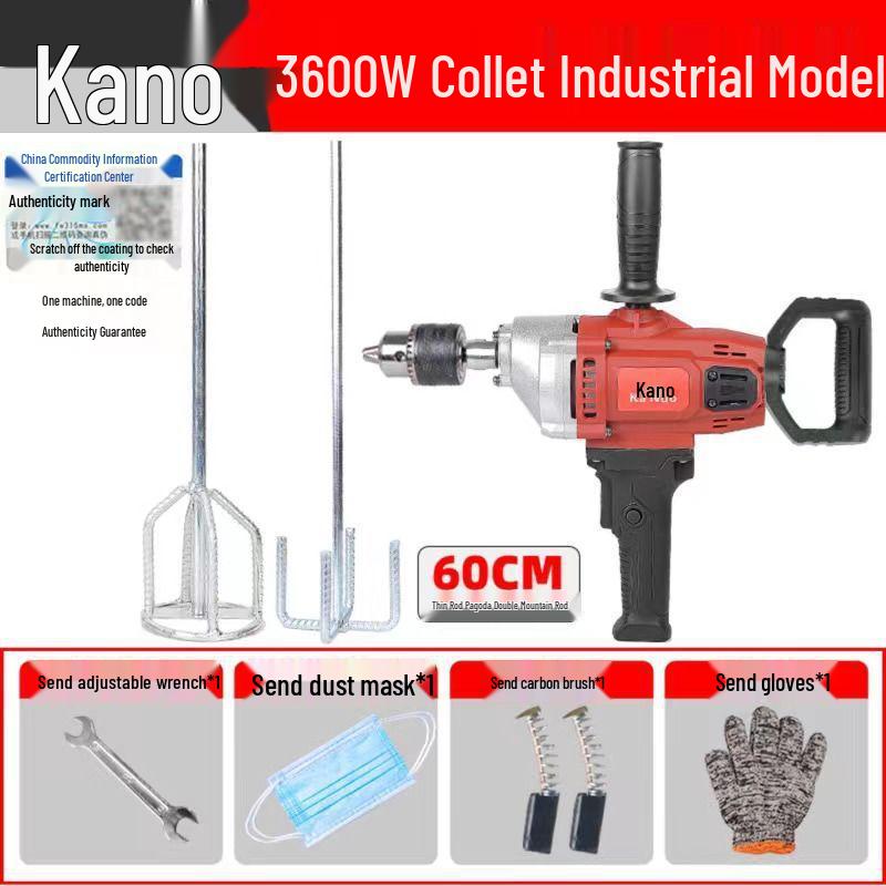 High-Power Multi-Purpose Mixer: Aircraft Drill, Putty, Cement, Mortar, Paint, Food, Meat, Diamond Drill, Ash