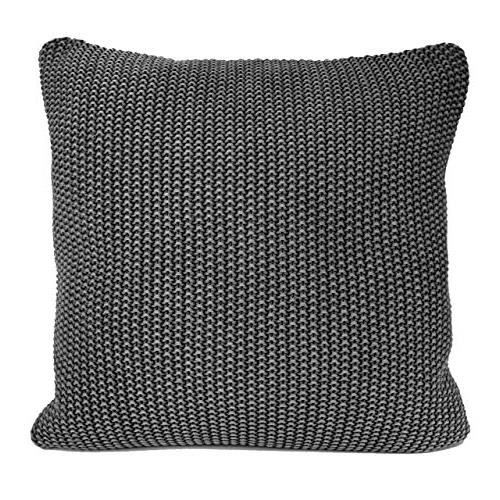 Housse De Coussin - Nika - 50x50 Cm - Coton - Gris Foncé