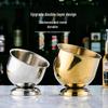 ZISIZ Gold Slanted Multi-Function Ice & Storage Bucket