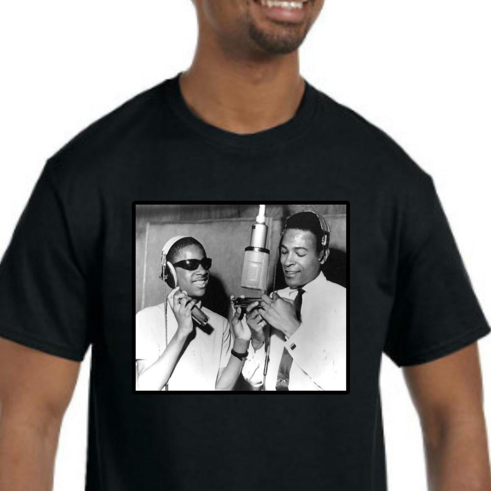 Stevie Wonder  and Marvin Gaye T-Shirt  Unisex Shirt Unisex T-Shirt S