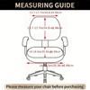 2Pcs/Set Office Resist Water Chair Cover Solid Computer Chair Cover Stretch Armchair Seat Case