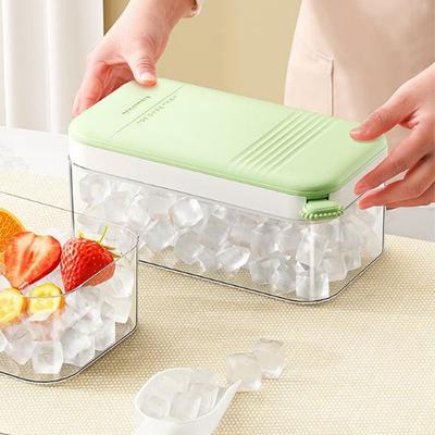 Plastic Ice Mould Storage Box Flip Ice Cube Molds Creative 32 Grids Ice Cube Tray  DIY