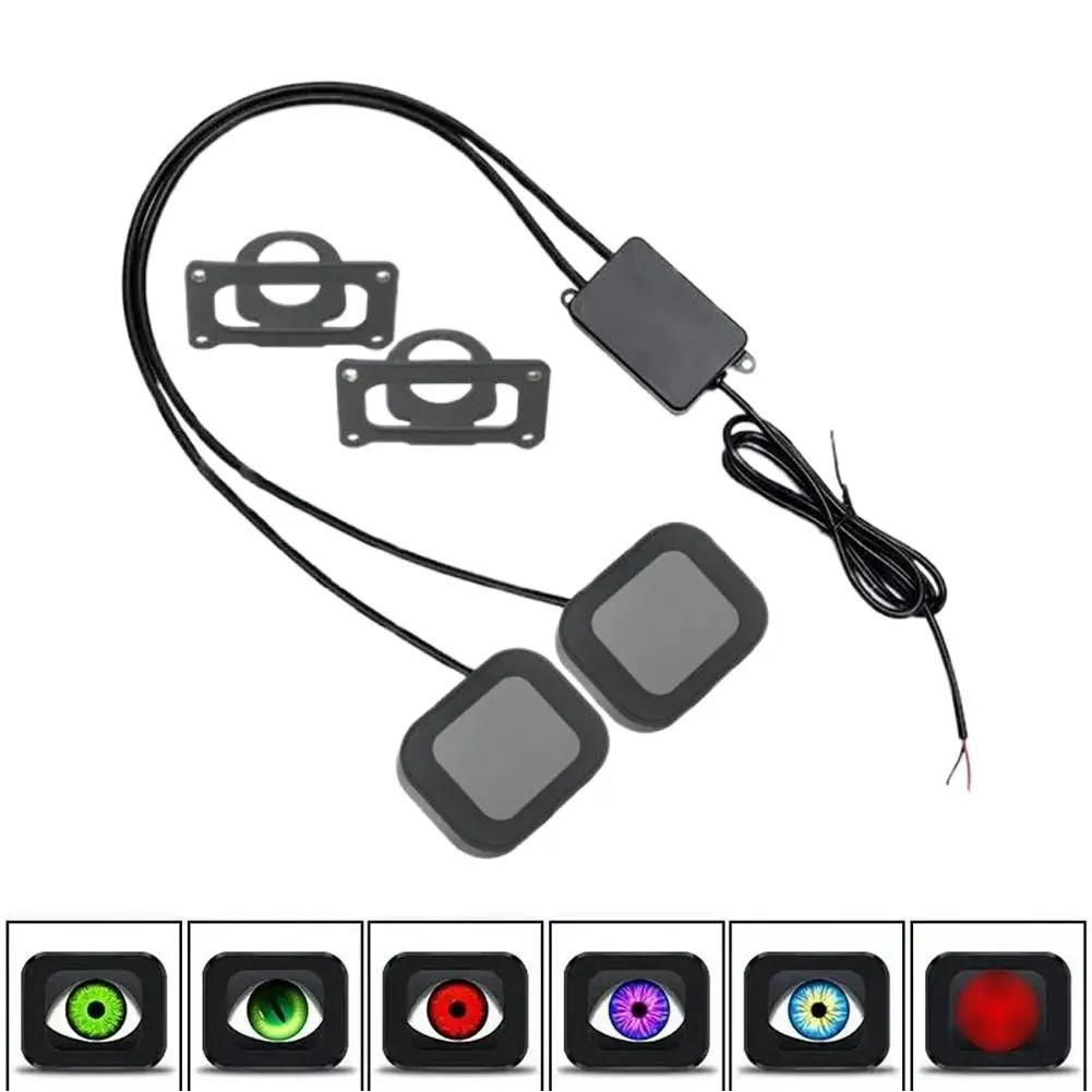 

Car Electric Vehicle LED Dynamic Demon Eye Light Rearview Modification External Light Eye Light Multi-mode Mirror Blink F1T7