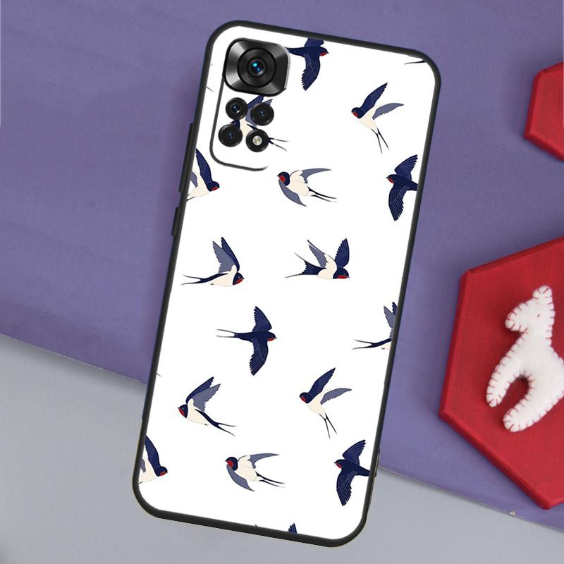 Birds Flock Funda For Xiaomi Redmi Note 13 14 Pro 12 11 9 10 9S 10S 11S 12S Redmi 14C 10C 12C 13C Case