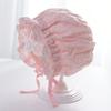 Spitzen Rüschen Baby Mädchen Hofhut Weiche Baumwolle Neugeborenen Schirmmützen Einfarbige Kopfbedeckung Prinzessin Kleinkind Mützen Mütze Foto Requisiten Mütze
