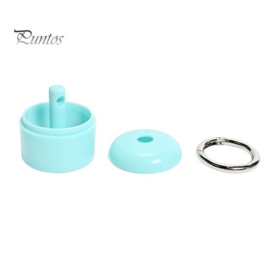 Engagement Ring Travel Case Holder Keychain with Secure Cylindrical Slot, Waterproof Portable Jewelry Pouch for Outdoor Case, Lightweight Storage Box